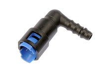 Load image into Gallery viewer, Radium Engineering 3/8 SAE Female to 90 deg 5/16in Barb
