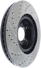 Load image into Gallery viewer, StopTech 1/02-05 Infiniti G35 (alloy disc) / 6/02-05 Nissan 350Z Slotted &amp; Drilled Left Front Rotor
