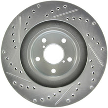 Load image into Gallery viewer, StopTech Select Sport 03-08 Subaru Forester Sport Slotted and Drilled Left Front Rotor
