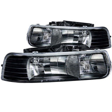 Load image into Gallery viewer, ANZO 1999-2002 Chevrolet Silverado 1500 Crystal Headlights Black
