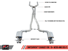 Load image into Gallery viewer, AWE Tuning 2019+ Mercedes-Benz C63/S AMG Sedan (W205) w/DPE SwitchPath Exhaust System - No Tips
