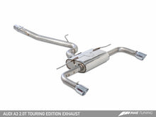 Load image into Gallery viewer, AWE Tuning Audi 8V A3 Touring Edition Exhaust - Dual Outlet Diamond Black 90 mm Tips
