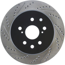 Load image into Gallery viewer, StopTech Slotted &amp; Drilled Sport Brake Rotor Right Rear 13-14 Lexus GS300/350/400/430
