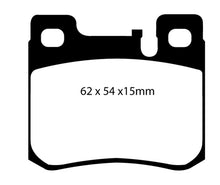 Load image into Gallery viewer, EBC 94-95 Mercedes-Benz C220 (W202) 2.2 (ASC) Redstuff Rear Brake Pads
