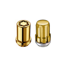 Load image into Gallery viewer, McGard SplineDrive Tuner 5 Lug Install Kit w/Locks &amp; Tool (Cone) M12x1.25 / 13/16 Hex - Gold (CS)
