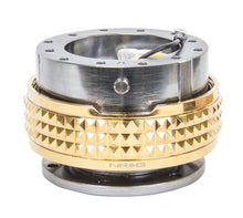 Load image into Gallery viewer, NRG Quick Release Kit - Pyramid Edition - Gunmetal Body / Chrome Gold Pyramid Ring
