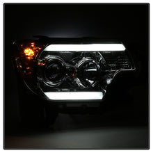 Load image into Gallery viewer, Spyder Toyota Tacoma 12-16 Projector Headlights Light Bar DRL Smoke PRO-YD-TT12-LBDRL-SM

