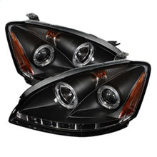 Load image into Gallery viewer, Spyder Nissan Altima 02-04 Projector Headlights Halogen Model- LED Halo LED Blk PRO-YD-NA02-HL-BK
