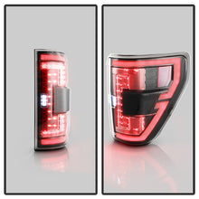 Load image into Gallery viewer, Spyder 21-23 Ford F150 (Factory Halogent) Light Bar LED Tail Lights - Black (ALT-YD-FF15021HAL-BK)
