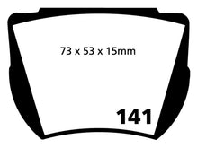 Load image into Gallery viewer, EBC 59-65 Aston Martin DB4 3.7L Convertible Yellowstuff Rear Brake Pads
