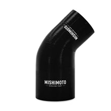 Load image into Gallery viewer, Mishimoto Silicone Reducer Coupler 45 Degree 2.5in to 3.25in - Black
