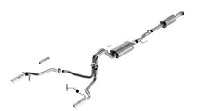 Load image into Gallery viewer, Borla F-150 2021 3.3L CC SB EC STB XL/XLT/Lariat/KR/Plnm/LTD 3/2.25 SRE Cat-Back ATAK Chrome Tips
