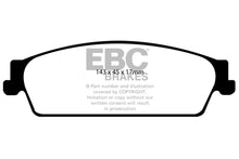 Load image into Gallery viewer, EBC 09-14 Cadillac Escalade 6.0 Hybrid Yellowstuff Rear Brake Pads
