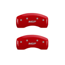 Load image into Gallery viewer, MGP 17-18 Jaguar F-Pace 4 Caliper Covers Engraved Front &amp; Rear MGP Red Finish/Silver Characters
