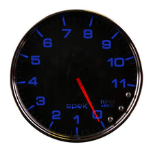Load image into Gallery viewer, Autometer Spek-Pro Gauge Tachometer 5in 11K Rpm W/Shift Light &amp; Peak Mem Black/Chrome
