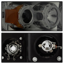 Load image into Gallery viewer, Spyder Dodge Ram 1500 02-05/Ram 2500 03-05 Projector Headlights LED Halo LED Smke PRO-YD-DR02-HL-SMC
