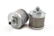 Load image into Gallery viewer, DeatschWerks Stainless Steel 6AN 100 Micron Universal Fuel Pump Pre-Filter
