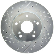 Load image into Gallery viewer, StopTech Select Sport 06-08 Honda Civic GX / 98-02 Accord V7 Slotted and Drilled Right Front Rotor
