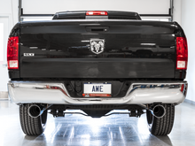 Load image into Gallery viewer, AWE Tuning 09-18 RAM 1500 5.7L (w/Cutouts) 0FG Dual Rear Exit Cat-Back Exhaust - Chrome Silver Tips
