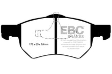 Load image into Gallery viewer, EBC 02+ Chrysler Grand Voyager (European Made) Yellowstuff Front Brake Pads
