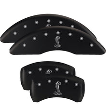 Load image into Gallery viewer, MGP Rear set 2 Caliper Covers Engraved Rear 2015/GT Black finish silver ch
