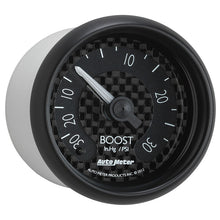 Load image into Gallery viewer, Autometer GT Series 52mm Mechanical 30 In Hg/30 psi Vacuum/Boost Gauge
