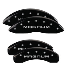 Load image into Gallery viewer, MGP 4 Caliper Covers Engraved Front &amp; Rear SRT4 Red finish silver ch

