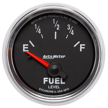 Load image into Gallery viewer, Autometer GS 52mm 0-90 ohms Short Sweep Electronic Fuel Level GM Gauge
