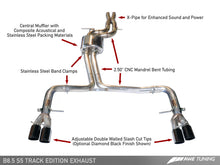 Load image into Gallery viewer, AWE Tuning Audi B8.5 S5 3.0T Track Edition Exhaust - Diamond Black Tips (102mm)
