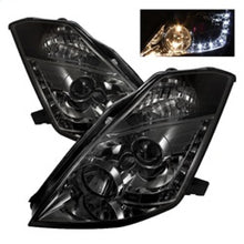Load image into Gallery viewer, Spyder Nissan 350Z 03-05 Projector Headlights Halogen Model Only - DRL Smoke PRO-YD-N350Z02-DRL-SM
