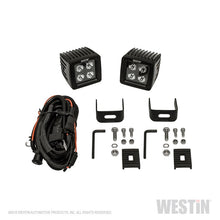 Load image into Gallery viewer, Westin HyperQ LED Auxiliary Lights 3in x 3in cube 20w Flood - Black
