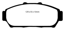 Load image into Gallery viewer, EBC 94-01 Acura Integra 1.8 Yellowstuff Front Brake Pads
