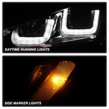 Load image into Gallery viewer, Spyder Volkswagen Golf VII 14-16 Projector Headlights DRL LED Red Stripe Blk PRO-YD-VG15-RED-DRL-BK

