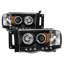 Load image into Gallery viewer, Spyder Dodge Ram 1500 02-05 03-05 Projector Headlights CCFL Halo LED Blk PRO-YD-DR02-CCFL-BK
