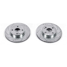 Load image into Gallery viewer, Power Stop 11-14 Mazda 2 Front Evolution Drilled &amp; Slotted Rotors - Pair
