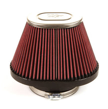 Load image into Gallery viewer, K&amp;N Universal Chrome Filter-Oval Tapered 4in Flg ID x 5.375in Base O/S W x 3.313in Top O/S W
