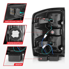 Load image into Gallery viewer, ANZO 15-19 Chevy Silverado 2500HD/3500HD (Factory Halogen Only) LED Tail Lights Smoke w/Clear Lens
