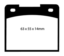 Load image into Gallery viewer, EBC 66-74 Lotus Elan 1.6 Yellowstuff Front Brake Pads
