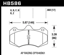 Load image into Gallery viewer, Hawk AP Racing CP7040 HPS Street Brake Pads
