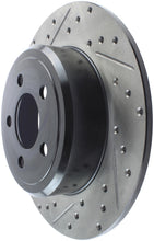 Load image into Gallery viewer, StopTech 05-13 Chrysler300/300C / 09-12 Dodge Challenger Rear Right Drilled &amp; Slotted Rotor
