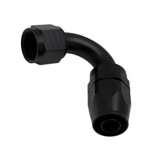 Load image into Gallery viewer, DeatschWerks 10AN Female Flare Swivel 120-Degree Hose End CPE - Anodized Matte Black
