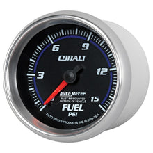 Load image into Gallery viewer, Autometer Cobalt 2-5/8in  Mechanical Fuel Pressure Gauge 0-15 PSI
