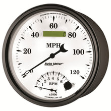 Load image into Gallery viewer, AutoMeter Gauge Tach/Speedo 5in. 120MPH &amp; 8K RPM Elec. Program Old Tyme White II
