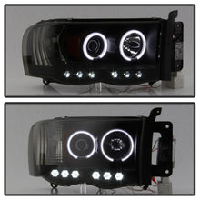 Load image into Gallery viewer, Spyder Dodge Ram 1500 02-05 03-05 Projector Headlights CCFL Halo LED Blk Smke PRO-YD-DR02-CCFL-BSM
