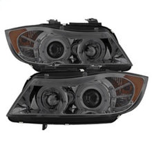Load image into Gallery viewer, Spyder BMW E90 3-Series 06-08 (4 dr) Proj LED Halo Amber Reflctr Rplc Bulb Smke PRO-YD-BMWE9005-AM-S
