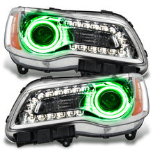 Load image into Gallery viewer, Oracle 11-14 Chrysler 300C NON HID LED Halo Headlights Chrome Housing - Green
