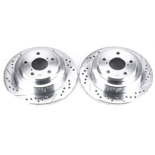 Load image into Gallery viewer, Power Stop 05-06 Saab 9-2X Rear Evolution Drilled &amp; Slotted Rotors - Pair
