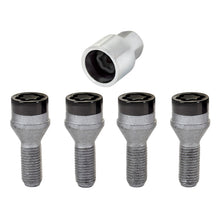 Load image into Gallery viewer, McGard Wheel Lock Bolt Set - 4pk. (Cone Seat) M12X1.5 / 17mm Hex / 25.5mm Shank Length - Black
