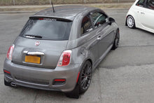 Load image into Gallery viewer, Rally Armor 12-18 Fiat 500 (Pop/Sport/Lounge/Abarth) Black UR Mud Flap w/ Grey Logo
