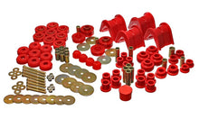 Load image into Gallery viewer, Energy Suspension 66-77 Ford Bronco 4WD (w/ 2 Deg C-Bushings) Red Hyper-Flex Master Bushing Set
